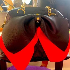 New Betsey Johnson Red and Black handbag